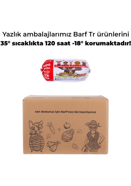 Mix Barf 6 kg 250 gr Salam Paket Tekli Ambalajlarda Köpek Maması