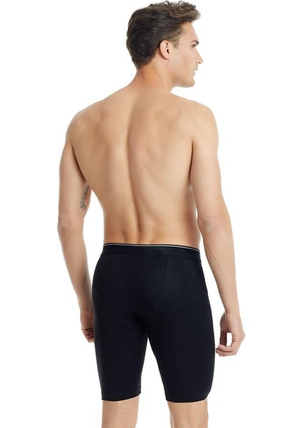 Tender Cotton Büyük Beden Uzun Paça Siyah Boxer C0T3N2O9 fiyatları