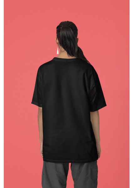 Realistic Vibes Ön Baskılı Oversize Unisex T-Shirt