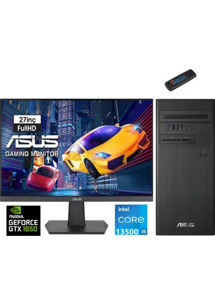 Expertcenter Intel I5 13500 8gb 4tb SSD 4GB/GTX1650 27" Monitör Freedos Masaüstü Blgisayar J1S500TE-5135000020W05+ZETTAUSBBELLEK