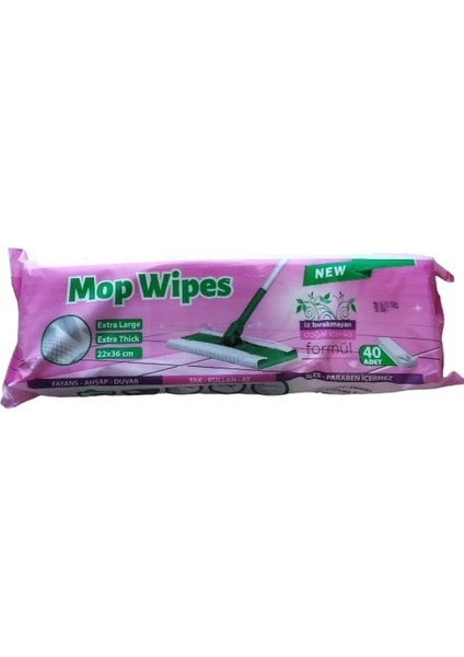 Mop Havlusu Islak Mendil 40'lı