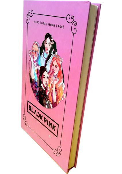 Çilek Home Avm Anime Black Pink Tasarımlı Defter Not Defteri Hatıra Anı Defteri