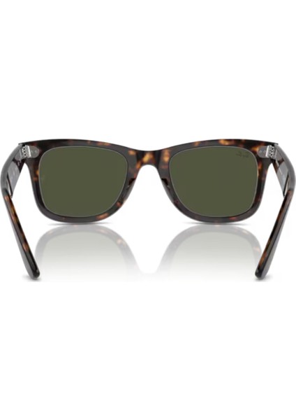 Rb 2140 902 50 Wayfarer Unisex Dikdörtgen Kırçıllı Kahverengi Kemik Güneş Gözlüğü