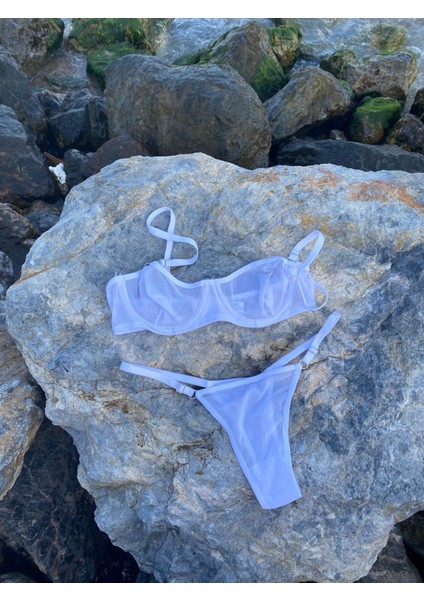 Beyaz Tül Bralet Takım fırsatları