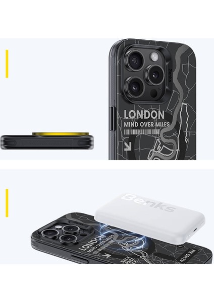 Apple iPhone 14 Pro Uyumlu Kılıf Magsafe Şarj Özellikli City Serisi Kapak Siyah fırsatları