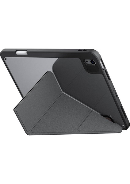iPad Air 11 2024 Kılıf Skinarma Holografik Tasarımlı Arkası Şeffaf Magnetik Kira Kobai Kılıf Gümüş fiyatları