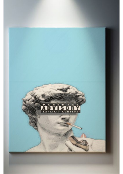 Pop Art Modern Davut Heykeli Tablosu-2159