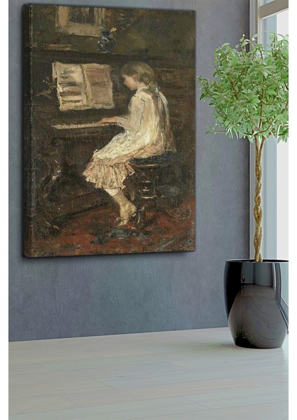 Girl At The Piano Tablosu-1777 fırsatları