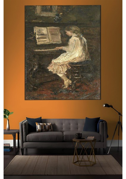 Girl At The Piano Tablosu-1777 indirimleri