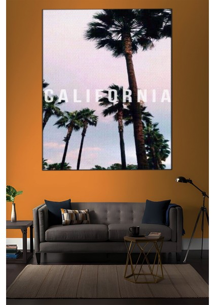 Palmiye Manzaralı California Tablosu-1547 indirimleri