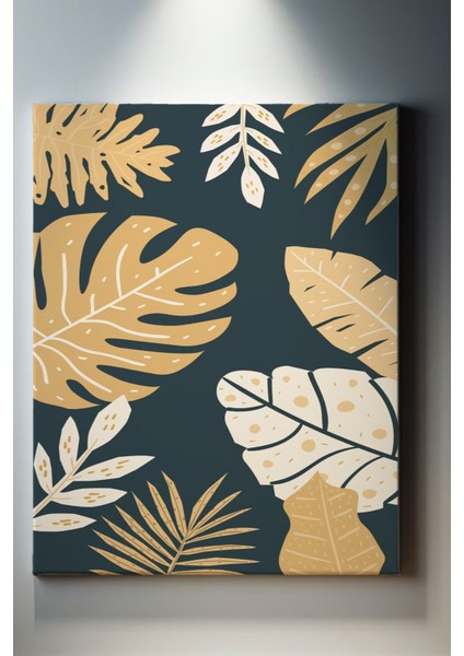 Bohem Yaprak Desenli Tablo-1593