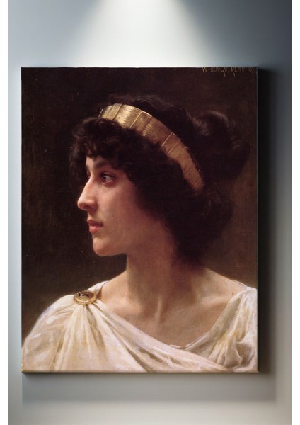 William-Adolphe Bouguereau Kız Portresi Tablosu-1850