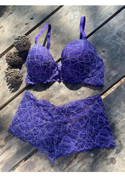 Mor Destekli Sütyen Takımı indirimleri