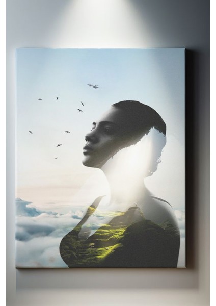 Soyut Manzara Kadın Tablo-1456