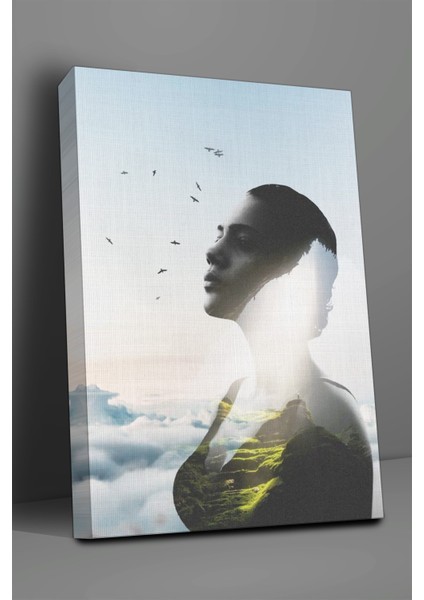 Soyut Manzara Kadın Tablo-1456 fiyatları