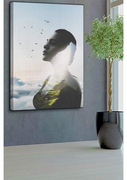 Soyut Manzara Kadın Tablo-1456 fırsatları