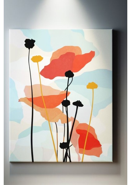 Illüstrasyon Temalı Çiçekler Tablo-1303