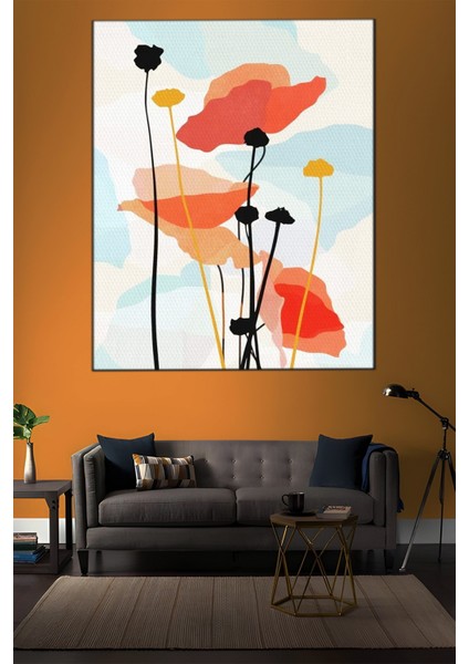 Illüstrasyon Temalı Çiçekler Tablo-1303 indirimleri