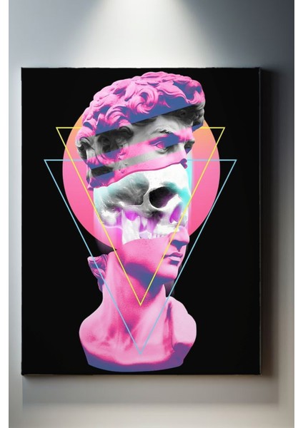 Pop Art Davut Heykeli Tablosu-1561