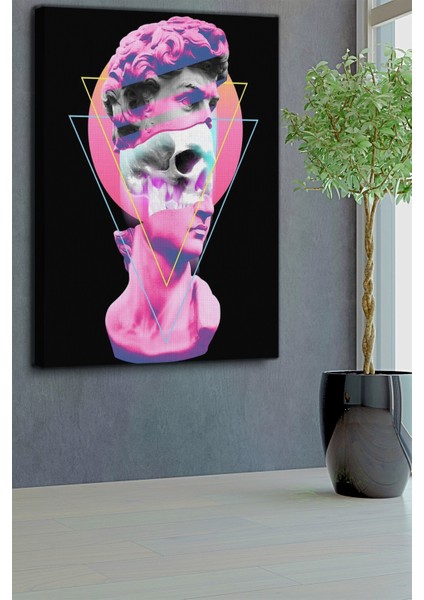 Pop Art Davut Heykeli Tablosu-1561