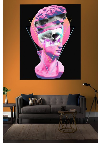 Pop Art Davut Heykeli Tablosu-1561