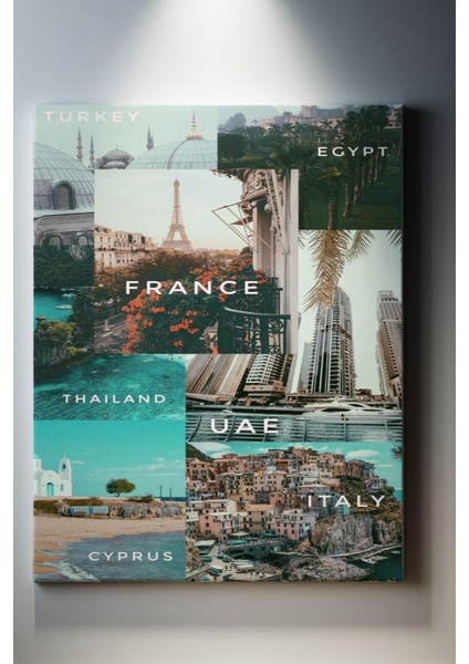 Dünya Şehirleri Kolajı Tablo-1452