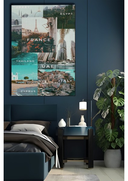 Dünya Şehirleri Kolajı Tablo-1452 modelleri