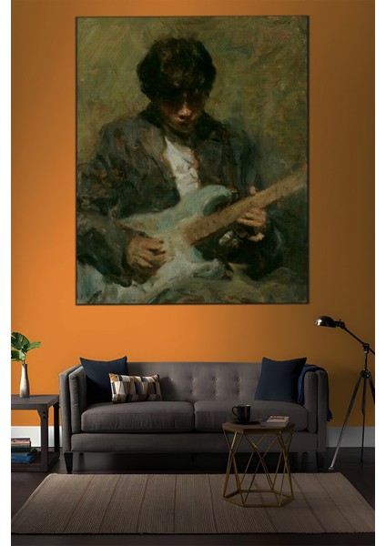 Gitar Çalan Çocuk Tablosu-1828 indirimleri