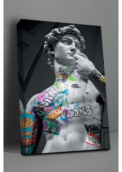 Pop Art Davut Heykeli Tablo-1484