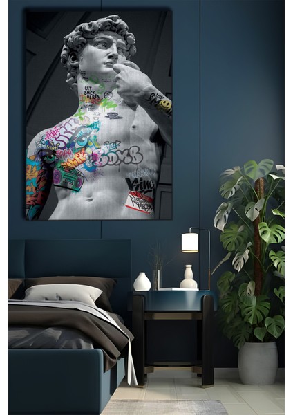 Pop Art Davut Heykeli Tablo-1484