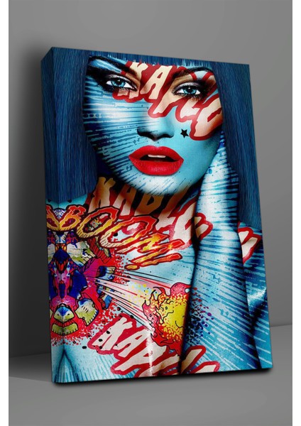 Pop Art Temalı, Kadın Tablo-964