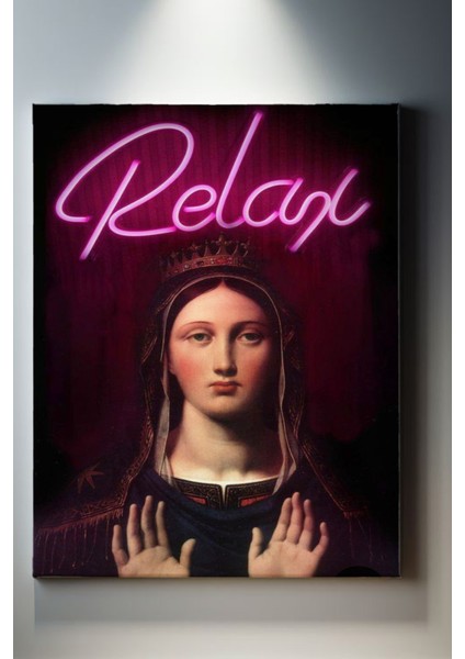 Relax Yazılı Modern Tablo-1517