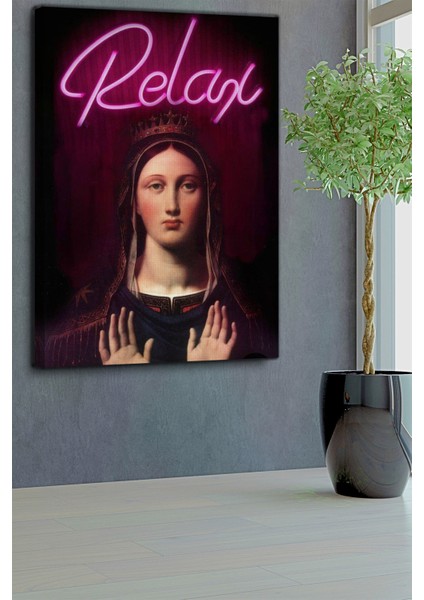 Relax Yazılı Modern Tablo-1517 fırsatları