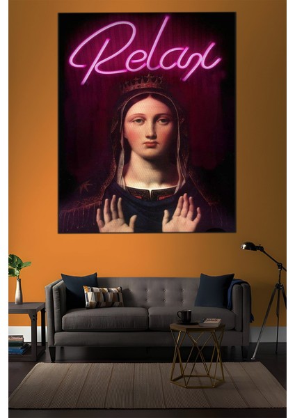 Relax Yazılı Modern Tablo-1517 indirimleri