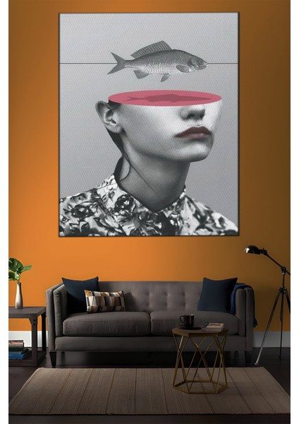 Zihin Temalı Modern Sanat Tablo-1423 indirimleri