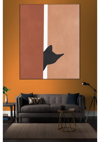 Hayvan Temalı, Bohem Kedi Tablo-615 indirimleri