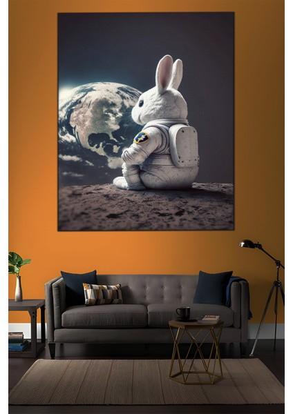 Hayvan Temalı, Astronot Tavşan Tablo-511 indirimleri