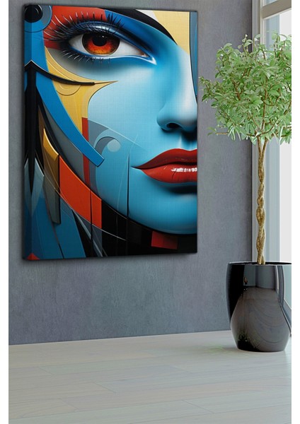Soyut Temalı Kadın Portre Tablo-1322 fırsatları