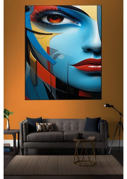 Soyut Temalı Kadın Portre Tablo-1322 indirimleri