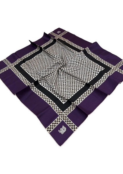 Twill Ipek Eşarp - 2025-06 Mor