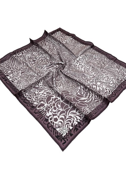 Twill Ipek Eşarp - 3908-60 Eflatun