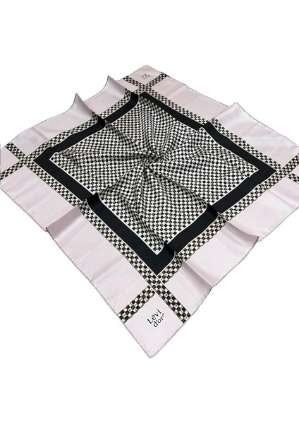 Twill Ipek Eşarp - 2025-03 Açık Pudra