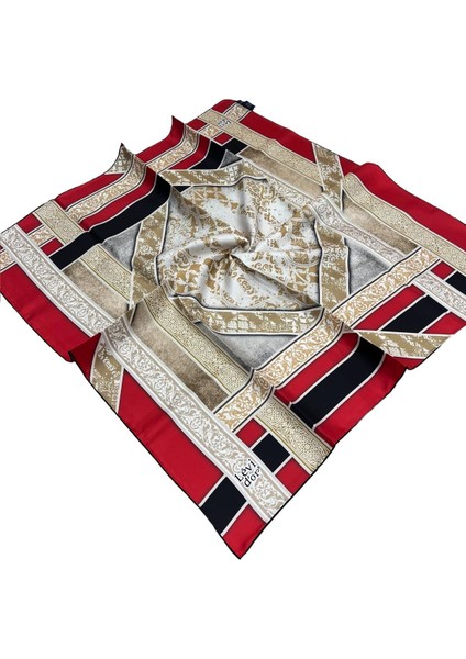 Twill Ipek Eşarp - 3933-02 Kırmızı