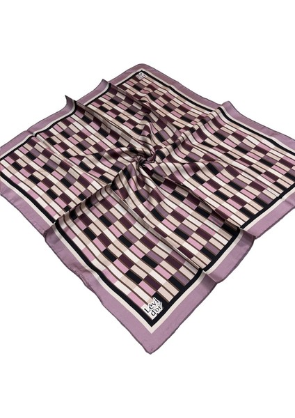 Twill Ipek Eşarp - 3429-15 Lila