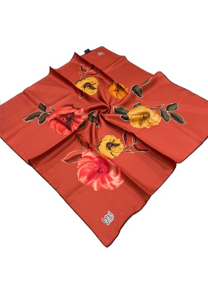 Twill Ipek Eşarp - 3274-86 Kiremit