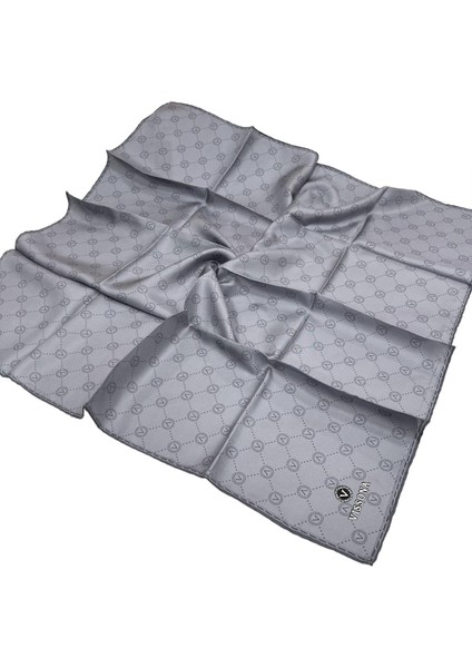 Twill İpek Eşarp - 52033 - 0029 Füme