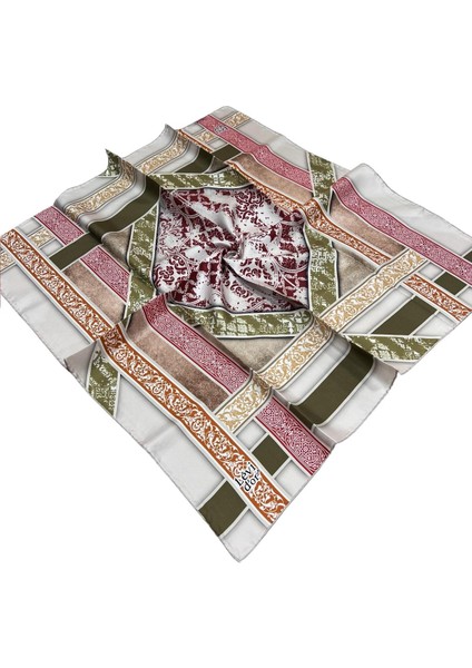 Twill Ipek Eşarp - 3933-04 Haki