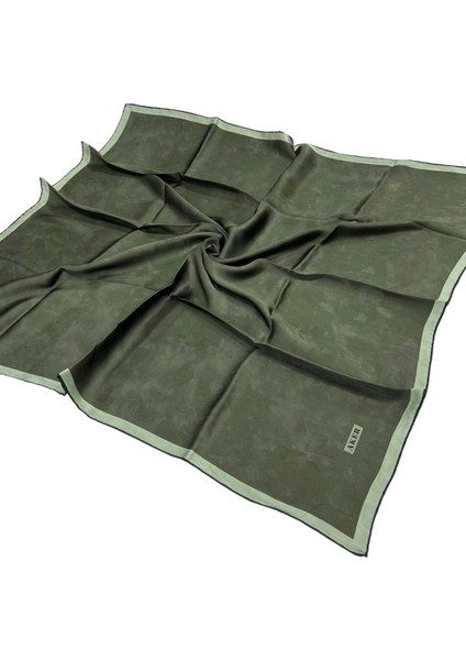 İpek Eşarp - 7208701-352 Haki Yeşili Sura