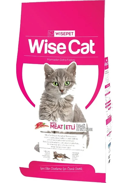 Wise Cat Kuzu Etli Kedi Maması 15 kg