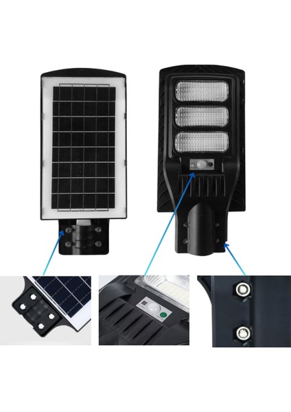 ND-300W-SA Solar Güneş Enerjili Sokak Yol ve Bahçe Aydınlatma Armatürü